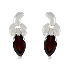 Garnet-Spanish-Renata-Solitaire-Stud-Red-Sterling-Silver-Earring