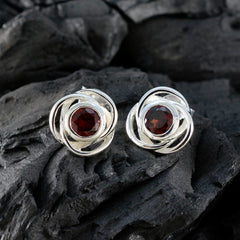 Garnet-American-Micaelaa-Solitaire-Stud-Red-92.5-Silver-Earring