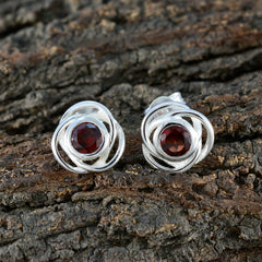 Garnet-American-Micaelaa-Solitaire-Stud-Red-92.5-Silver-Earring