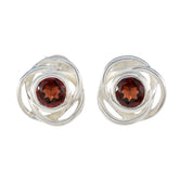 Garnet-American-Micaelaa-Solitaire-Stud-Red-92.5-Silver-Earring