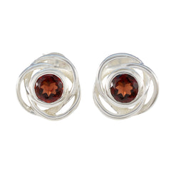Garnet-American-Micaelaa-Solitaire-Stud-Red-92.5-Silver-Earring