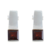 Garnet-Australian-Lea-Solitaire-Stud-Red-Sterling-Silver-Earring