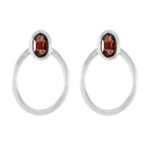 Garnet-Spanish-Pauline-Solitaire-Stud-Red-92.5-Silver-Earring
