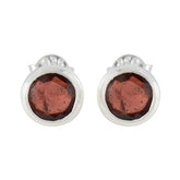 Garnet-Turkish-Xiu-Solitaire-Stud-Red-925-Silver-Earring