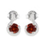 Garnet-Turkish-Carolina-Solitaire-Stud-Red-925-Silver-Earring