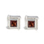 Garnet-American-María-Solitaire-Stud-Red-Silver-Earring