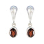 Garnet-American-Riley-Solitaire-Stud-Red-Sterling-Silver-Earring