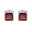 Garnet-American-Aikoo-Solitaire-Stud-Red-Sterling-Silver-Earring