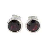 Garnet-American-Fernanda-Solitaire-Stud-Red-925-Sterling-Silver-Earring