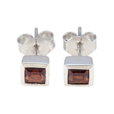 Garnet-African-Julia-Solitaire-Stud-Red-925-Sterling-Silver-Earring