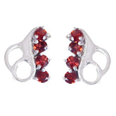 Garnet-African-Hua-multiple-Stud-Red-925-Sterling-Silver-Earring