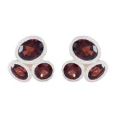 Garnet-Egyptian-Ji-eun-multiple-Stud-Red-92.5-Silver-Earring