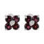 Garnet-American-Ivana-multiple-Stud-Red-Silver-Earring