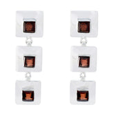 Garnet-Italian-Nayara-multiple-Stud-Red-Sterling-Silver-Earring