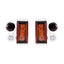 Garnet-Spanish-Pilar-multiple-Stud-Red-Silver-Earring
