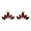 Garnet-Turkish-Mei-multiple-Stud-Red-Sterling-Silver-Earring