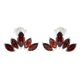 Garnet-Turkish-Mei-multiple-Stud-Red-Sterling-Silver-Earring