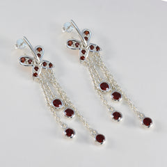 Garnet-Turkish-Bella-multiple-Stud-Red-92.5-Silver-Earring