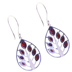 Garnet-German-Micaela-multiple-Dangle-Red-92.5-Silver-Earring