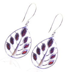 Garnet-German-Micaela-multiple-Dangle-Red-92.5-Silver-Earring