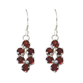 Garnet-Australian-Rina-multiple-Dangle-Red-Sterling-Silver-Earring