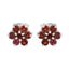 Garnet-Egyptian-Valentina-multiple-Stud-Red-925-Sterling-Silver-Earring