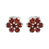 Garnet-Egyptian-Valentina-multiple-Stud-Red-925-Sterling-Silver-Earring
