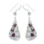 Garnet-Latin-American-Seo-yeon-multiple-Dangle-Red-925-Sterling-Silver-Earring