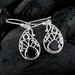 Garnet-Italian-Chloe-multiple-Dangle-Red-Sterling-Silver-Earring