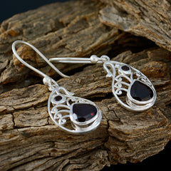 Garnet-Italian-Chloe-multiple-Dangle-Red-Sterling-Silver-Earring
