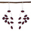 Garnet-Latin-American-Eliza-multiple-Dangle-Red-Sterling-Silver-Earring