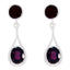 Garnet-Spanish-Harper-multiple-Stud-Red-Silver-Earring