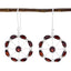 Garnet-Moroccan-Isabella-multiple-Dangle-Red-Silver-Earring