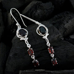 Garnet-Korean-Ivy-multiple-Dangle-Red-925-Sterling-Silver-Earring