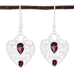 Granat-Australian-Florencia-Multiple-Dangle-Red-92.5-Silber-Ohrring