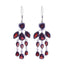 Garnet-Moroccan-Chloe-multiple-Dangle-Red-925-Silver-Earring