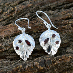 Garnet-Middle-Eastern-Ellie-multiple-Dangle-Red-92.5-Silver-Earring
