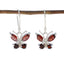 Garnet-French-Evelyn-multiple-Dangle-Red-925-Silver-Earring