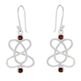 Garnet-German-Wen-multiple-Dangle-Red-Sterling-Silver-Earring