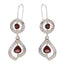 Garnet-Mexican-Nella-multiple-Dangle-Red-Sterling-Silver-Earring