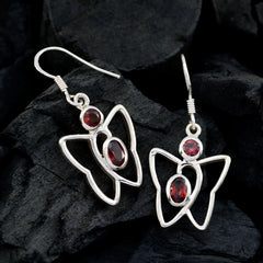 Garnet-Latin-American-Olivia-multiple-Dangle-Red-Silver-Earring