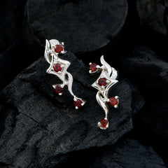 Garnet-Russian-Sarah-multiple-Stud-Red-Sterling-Silver-Earring