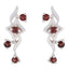 Garnet-Russian-Sarah-multiple-Stud-Red-Sterling-Silver-Earring