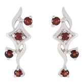 Garnet-Russian-Sarah-multiple-Stud-Red-Sterling-Silver-Earring