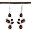 Garnet-Moroccan-Aria-Penta-Dangle-Red-92.5-Silver-Earring