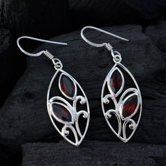Garnet-American-Aurora-Toi-et-Moi-Dangle-Red-Silver-Earring