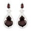 Garnet-American-Emilia-Toi-et-Moi-Stud-Red-Silver-Earring