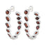 Garnet-Latin-American-Katharina-multiple-Stud-Red-Sterling-Silver-Earring
