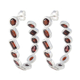 Garnet-Latin-American-Katharina-multiple-Stud-Red-Sterling-Silver-Earring