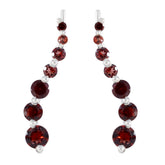 Garnet-Latin-American-Xiu-multiple-EarCuff-Red-Silver-Earring